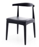 Elbow Dining Chair Black Oak